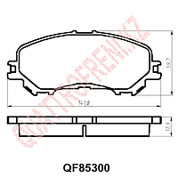 Тормозные колодки QF85300 передние