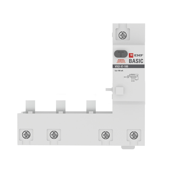 Блок дифференциальной защиты VIGI 47-100 4P 100А 100мА Basic - фото 3 - id-p75257548