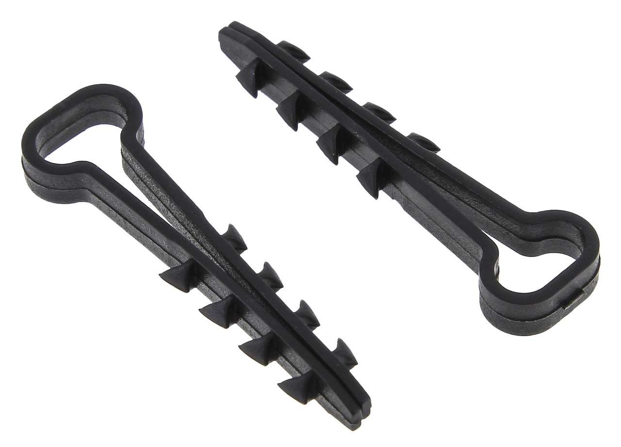 Дюбель-хомут (5х10 мм) для плоского кабеля черный (100 шт.) EKF PROxima - фото 1 - id-p75258021