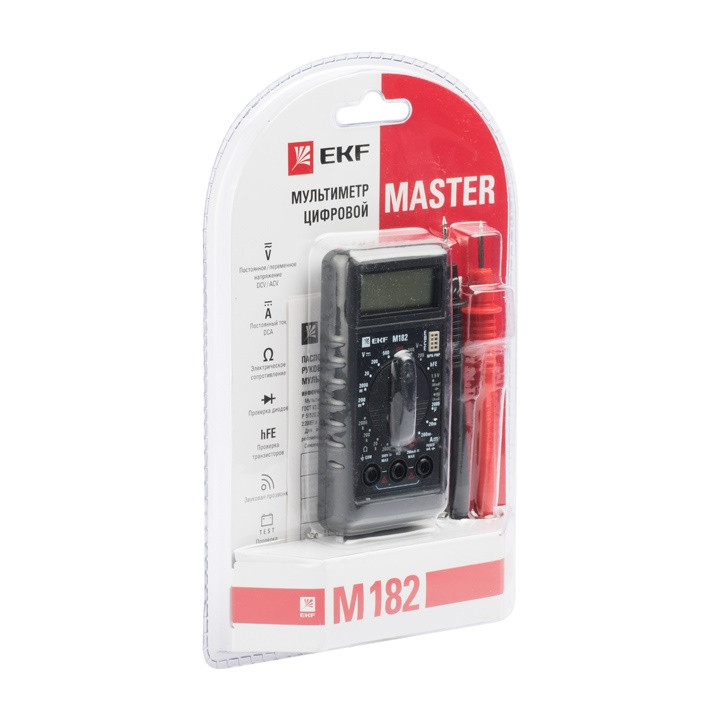 Мультиметр цифровой M182 EKF Master - фото 1 - id-p75258768