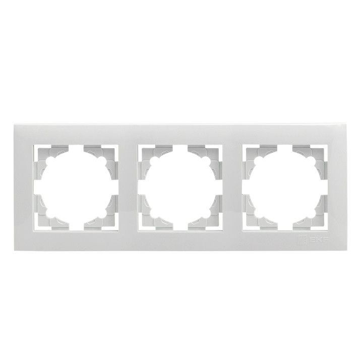 Валенсия рамка 3-местная белая EKF PROxima - фото 4 - id-p75259736