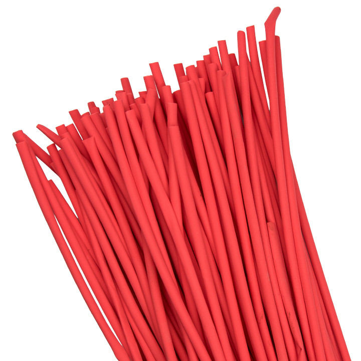 Термоусаживаемая трубка ТУТ нг 4/2 красная в отрезках по 1м EKF PROxima - фото 1 - id-p75259998