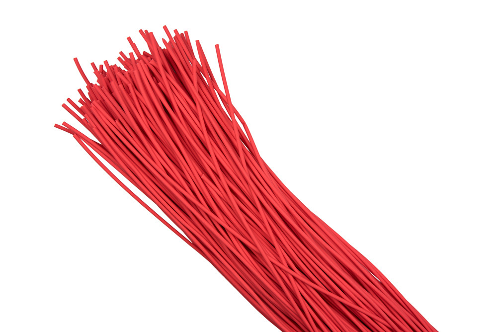 Термоусаживаемая трубка ТУТ нг 8/4 красная в отрезках по 1м EKF PROxima - фото 2 - id-p75260012