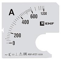 Шкала сменная для A721 600/5А-1,5 EKF PROxima