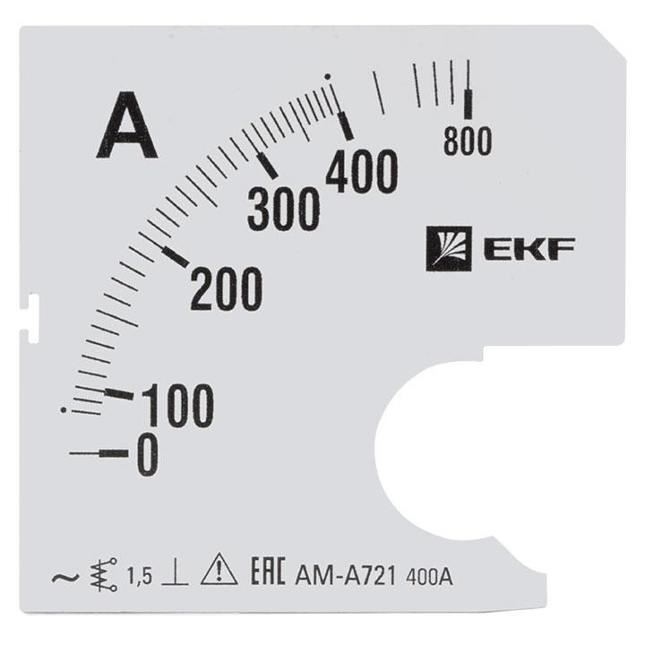 Шкала сменная для A721 400/5А-1,5 EKF PROxima - фото 1 - id-p75262138