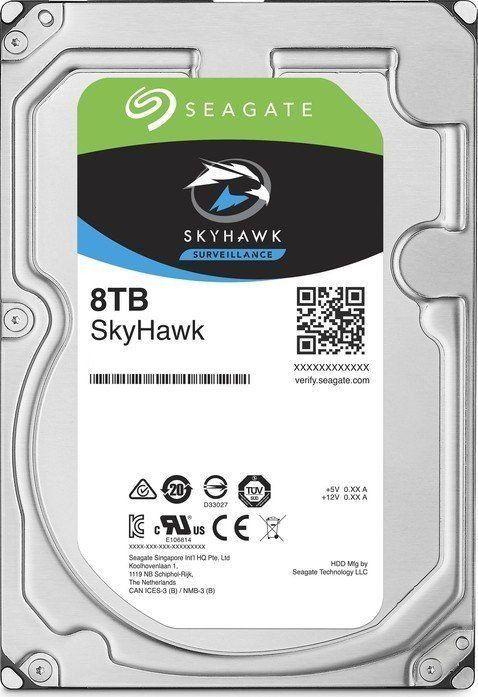 Seagate ST8000VX004 Жесткий диск для видеонаблюдения 8Tb SkyHawk SATA3 3.5" - фото 1 - id-p75269691