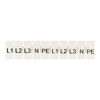 Маркеры для JXB-ST 6 с символами "L1, L2, L3, N, PE" (10 шт.) EKF PROxima