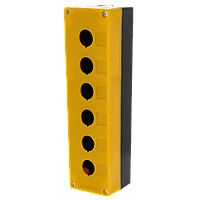 Корпус КП106 пластиковый 6 кнопок желтый EKF PROxima