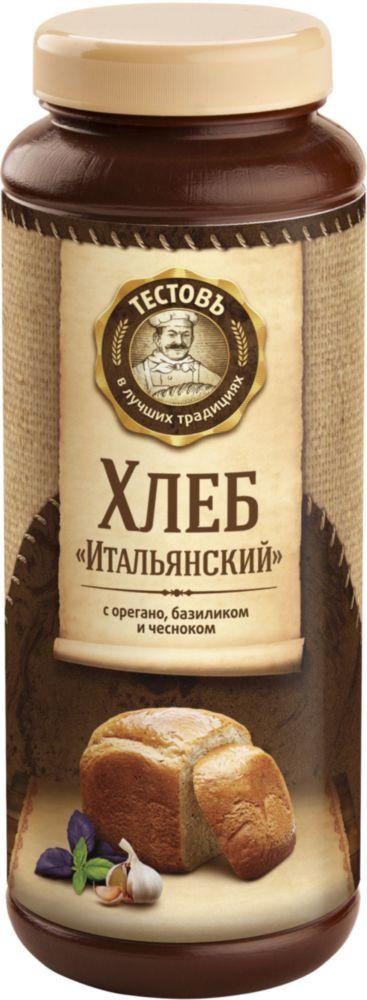 Сухая смесь для выпечки хлеба "Тестовъ" Хлеб " Итальянский с орегано, базиликом и чесноком 400 г