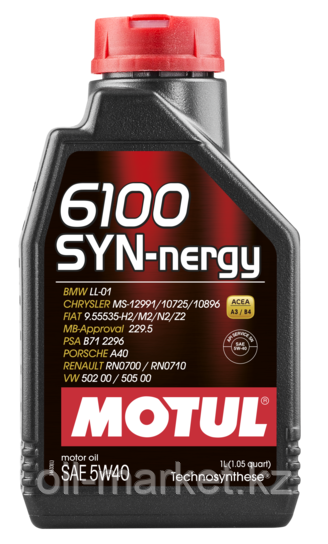 Моторное масло MOTUL 6100 SYN-NERGY 5W40 1л