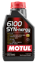 Моторное масло MOTUL 6100 SYN-NERGY 5W40 1л
