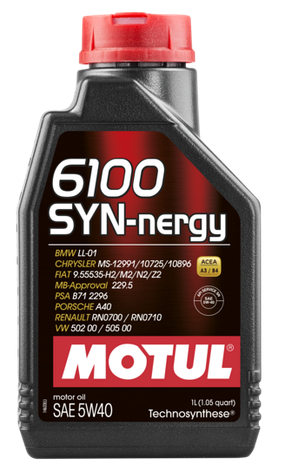 Моторное масло MOTUL 6100 SYN-NERGY 5W40 1л, фото 2