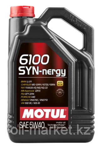 MOTUL Моторное масло 6100 SYN-nergy 5W-40 4л, фото 2