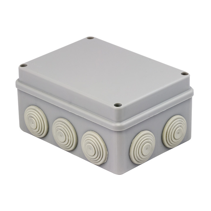 Коробка распаячная КМР-050-041   пылевлагозащитная, 10 мембранных вводов, уплотнительный шнур (150х110х70) EKF