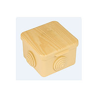 Коробка распаячная КМР-030-036  пылевлагозащитная, 4 мембранных ввода (65х65х50) светлое дерево EKF PROxima