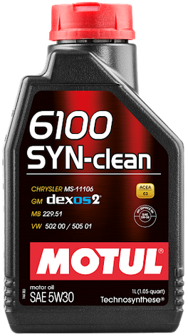 Моторное масло MOTUL 6100 SYN-CLEAN 5W30 1л, фото 2
