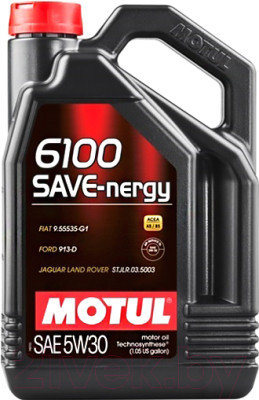Моторное масло MOTUL 6100 SAVE-NERGY 5W30 5л, фото 2