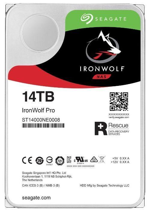 Seagate ST14000NE0008 Жесткий диск для видеонаблюдения 14Tb Ironwolf Pro SATA3 3.5"