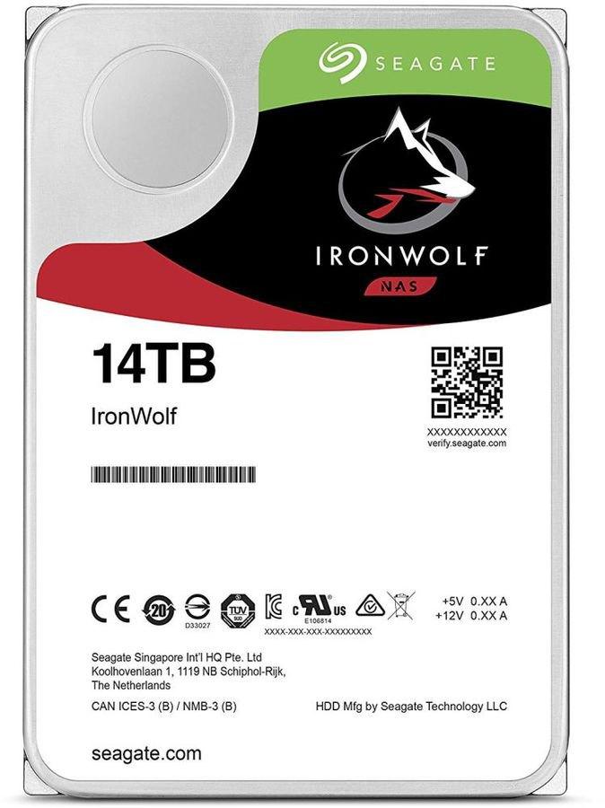 Seagate ST14000VN0008 Жесткие диски IronWolf и IronWolf Pro для систем NAS 14Tb