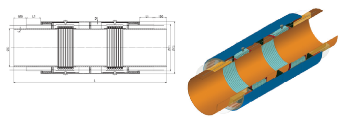 Компенсатор 2ску ппу. Компенсатор 2ску ппу. Сильфонный компенсатор ппу одк. Сильфонный компенсатор 2ску. Компенсатор 2ску.