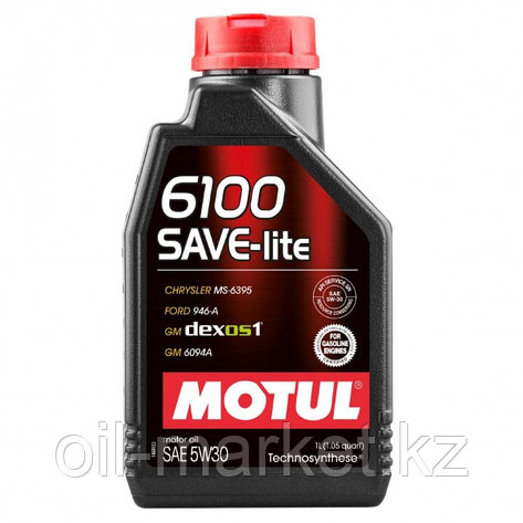 Моторное масло MOTUL 6100 SAVE-LITE 5W30 1л, фото 2