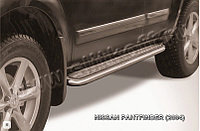 Защита порогов d57 с листом Nissan Pathfinder R51 2005-10