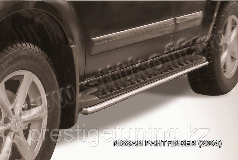 Защита штатного порога d42 Nissan Pathfinder R51 2005-10