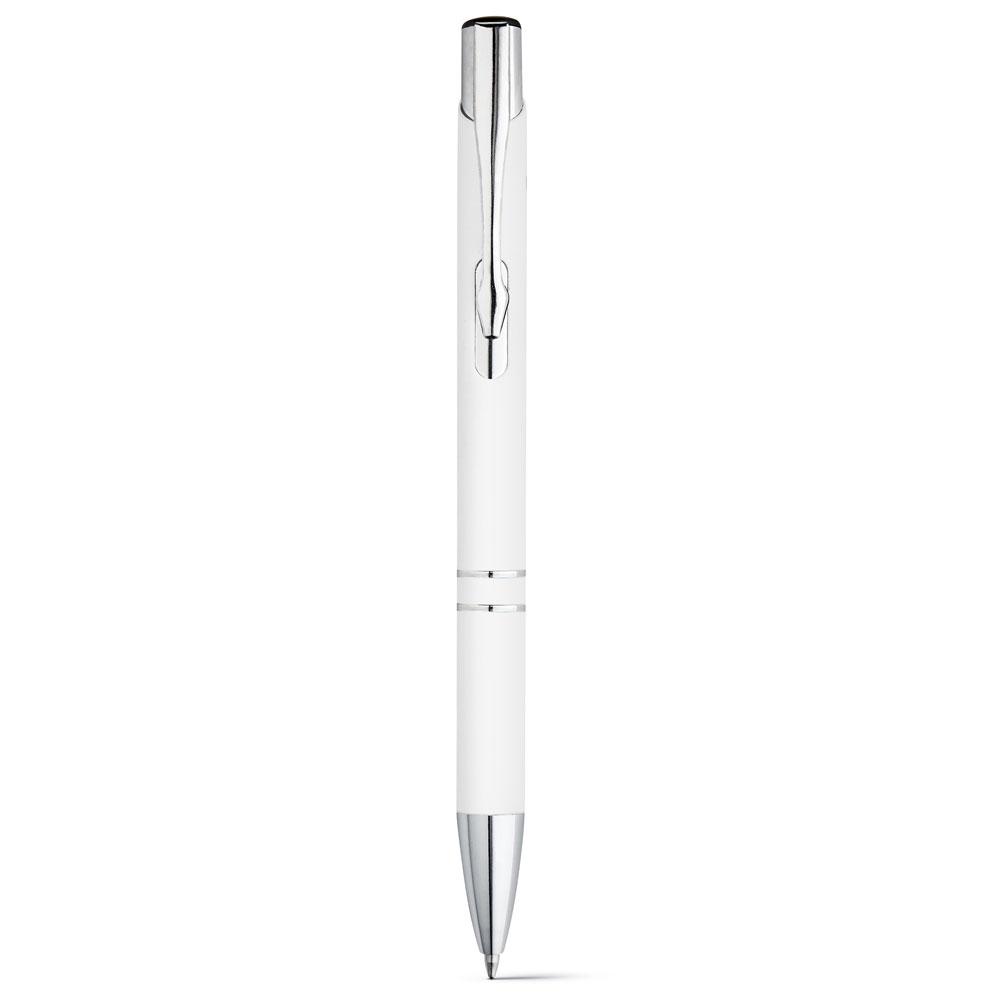 Алюминиевая шариковая ручка, BETA SOFT Белый