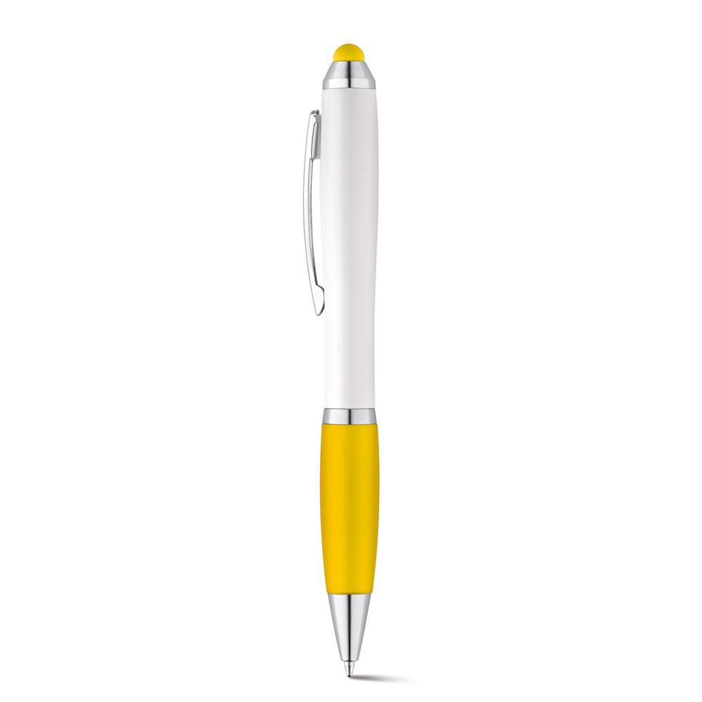 Шариковая ручка с зажимом из металла, SANS BK Желтый
