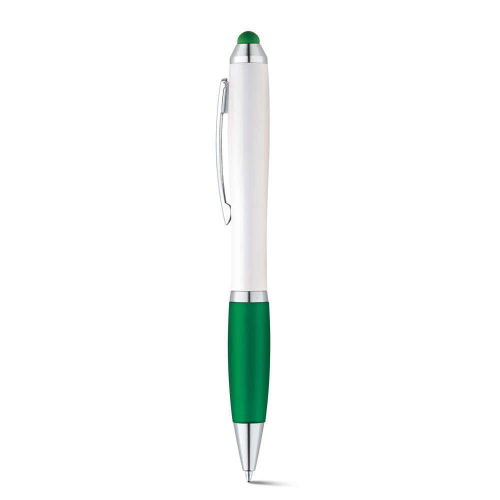 Шариковая ручка с зажимом из металла, SANS BK Зеленый
