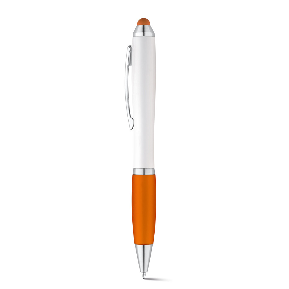 Шариковая ручка с зажимом из металла, SANS BK Оранжевый