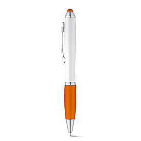 Шариковая ручка с зажимом из металла, SANS BK Оранжевый