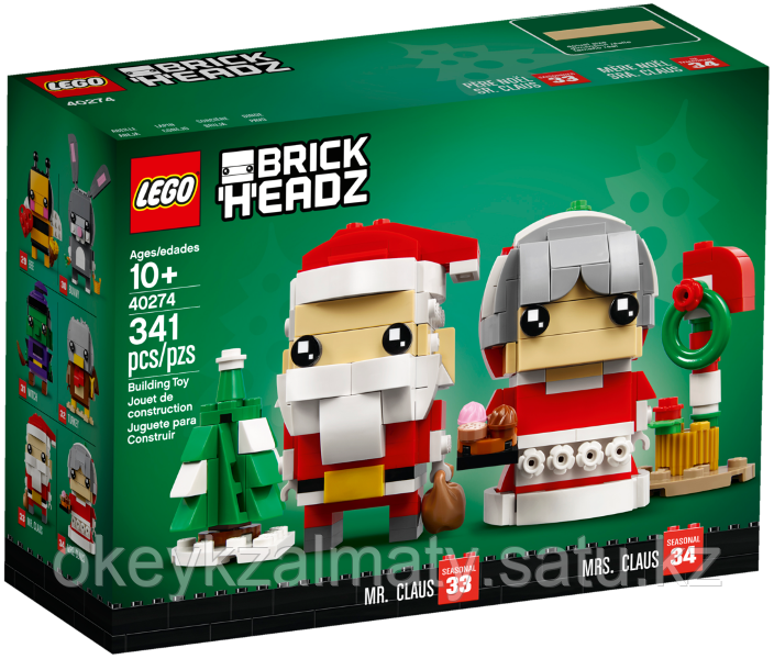 LEGO BrickHeadz: Мистер и Миссис Клаус 40274