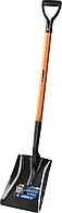 ЗУБР лопата совковая, деревянный черенок, с рукояткой, 320x250x1200 мм