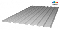 Профилированный поликарбонат, цвет серебро, 0.8 мм