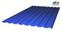 Профилированный поликарбонат, синий цвет, 0.8 мм