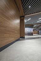 Отделка стеновые панелями Fundermax в входных группах