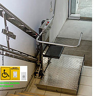 Наклонный лестничный подъемник для инвалидов