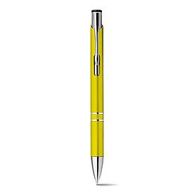 Шариковая ручка с зажимом из металла, BETA PLASTIC Желтый