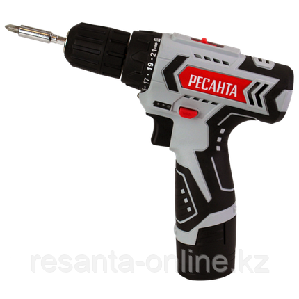 Дрель-шуруповерт аккумуляторная ДА-12-2Л Ресанта, фото 2