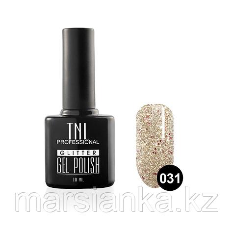 Гель-лак TNL GLITTER #31 серебряный с малиновым блеском, 10мл, фото 2