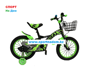 Детский оригинальный велосипед Phillips  с холостым ходом рама 16 (цвет-зеленый)