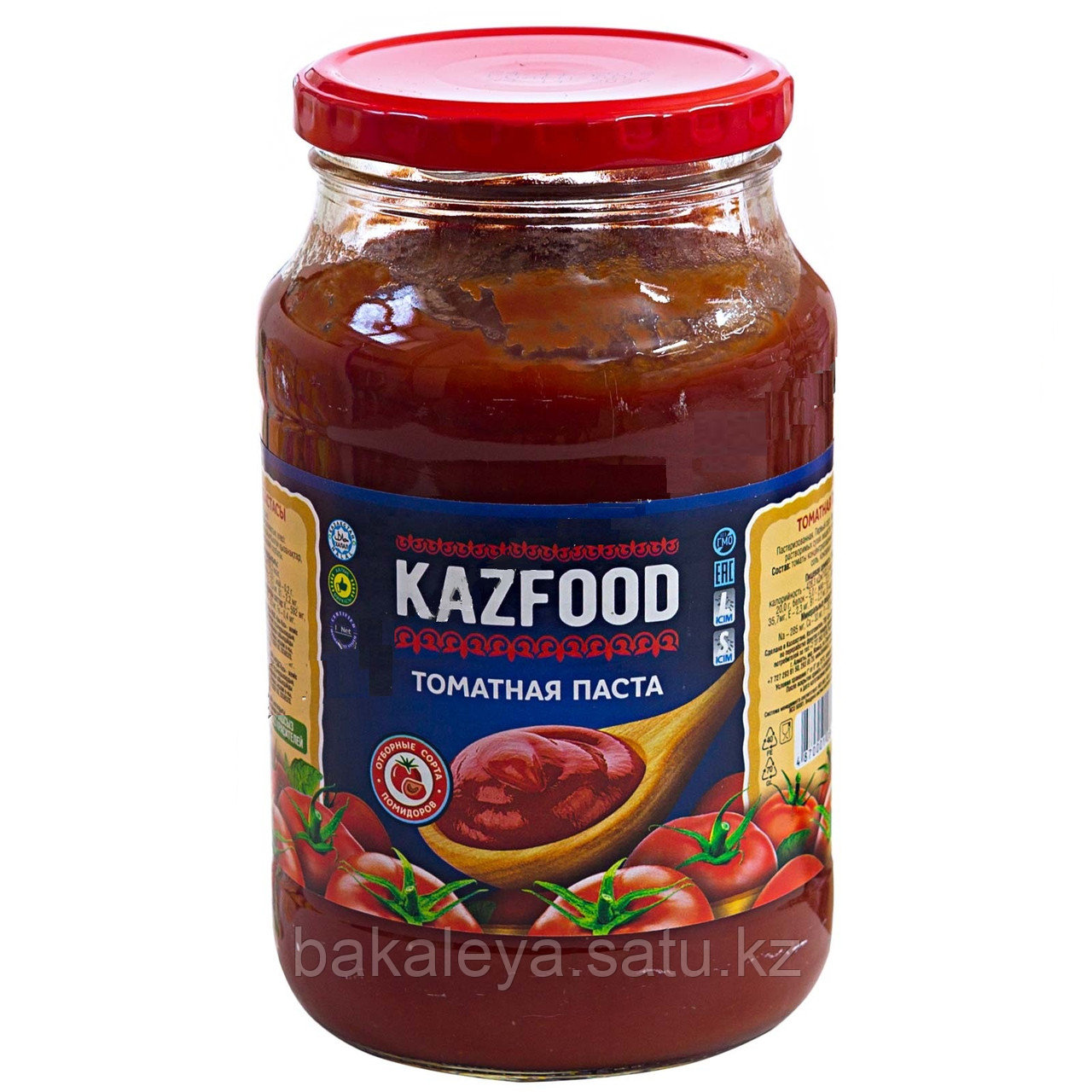 Томатная паста KAZFOOD ст/б, 900 гр