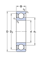 6209-Z/C3  подшипник SKF