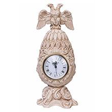 Royal Flame Каминные часы Фаберже Державные RF2053 IV (Белая коллекция)