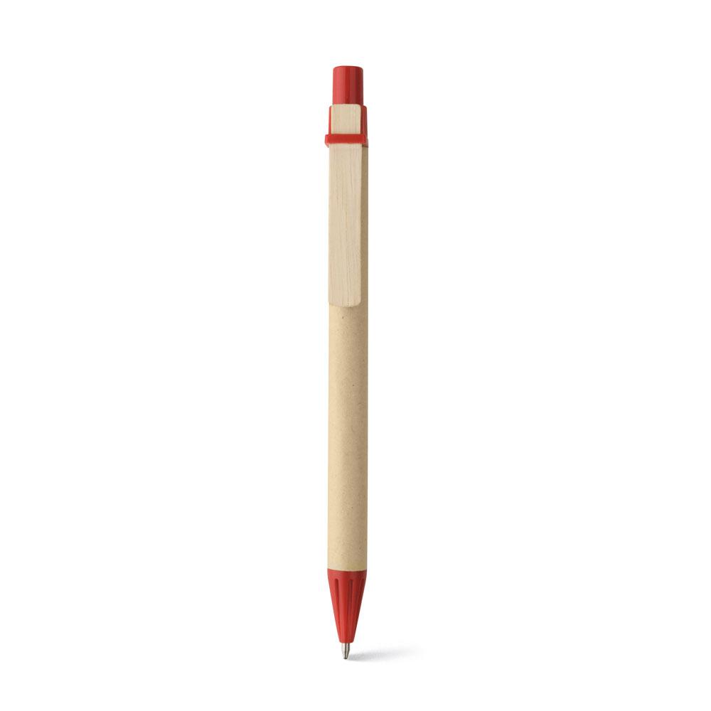 Шариковая ручка из крафт-бумаги, NAIROBI Красный - фото 1 - id-p75449907
