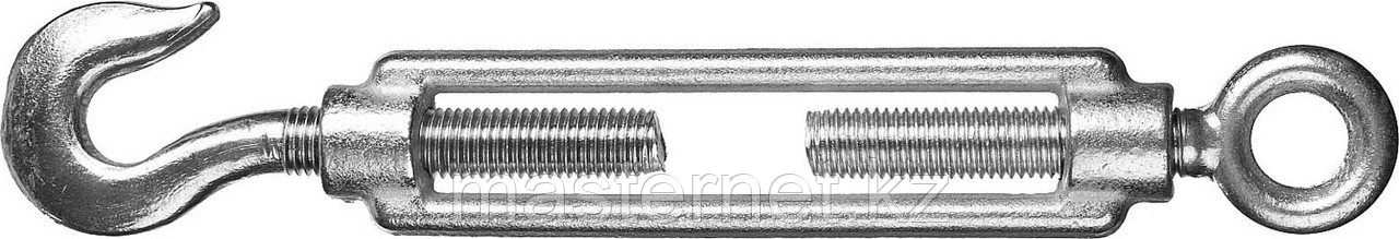 Талреп DIN 1480, крюк-кольцо, М8, 10 шт, оцинкованный, STAYER