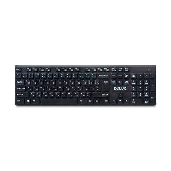 Клавиатура беспроводная Delux DLK-150GB (Black) - фото 1 - id-p65490996