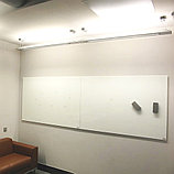 Стеклянная магнитно-маркерная доска 100*200см Askell Standart с внешним видимым креплением к стене, фото 2