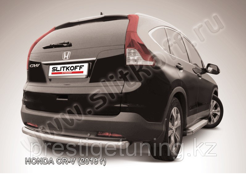 Защита заднего бампера d76 радиусная Honda CR-V 2012-